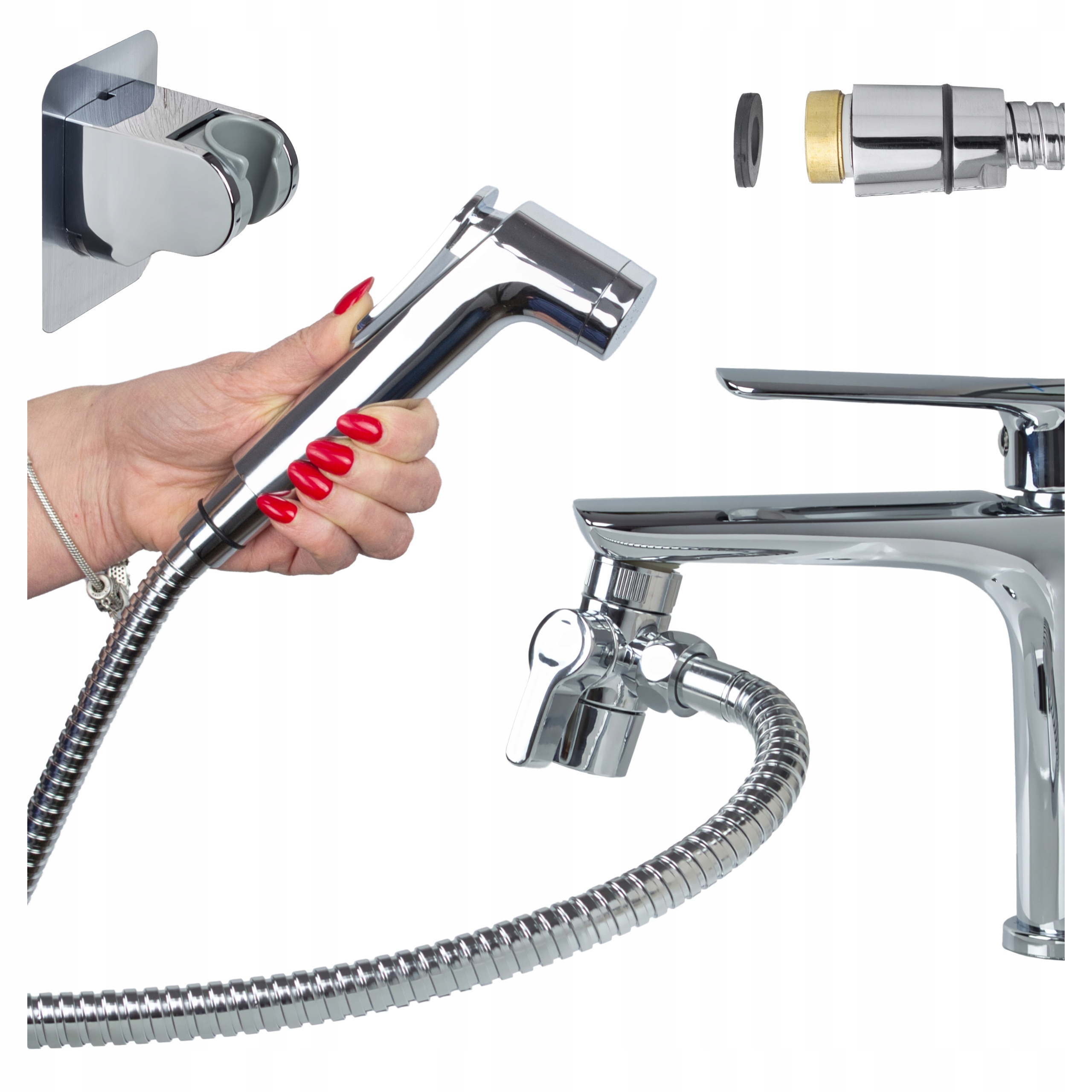 Ruční bidetová sprcha pro umyvadlový kohout hadice 150 cm Mia LARK-SF-3-8838882