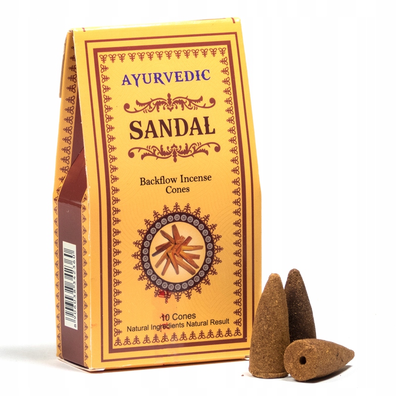 

Kadzidełka Stożkowe Backflow Sandalwood -ayurvedic