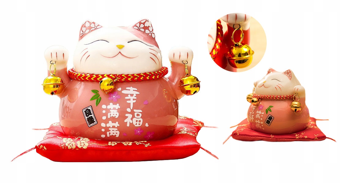 

Skarbonka Maneki-neko Japoński Kot Kotek Szczęścia