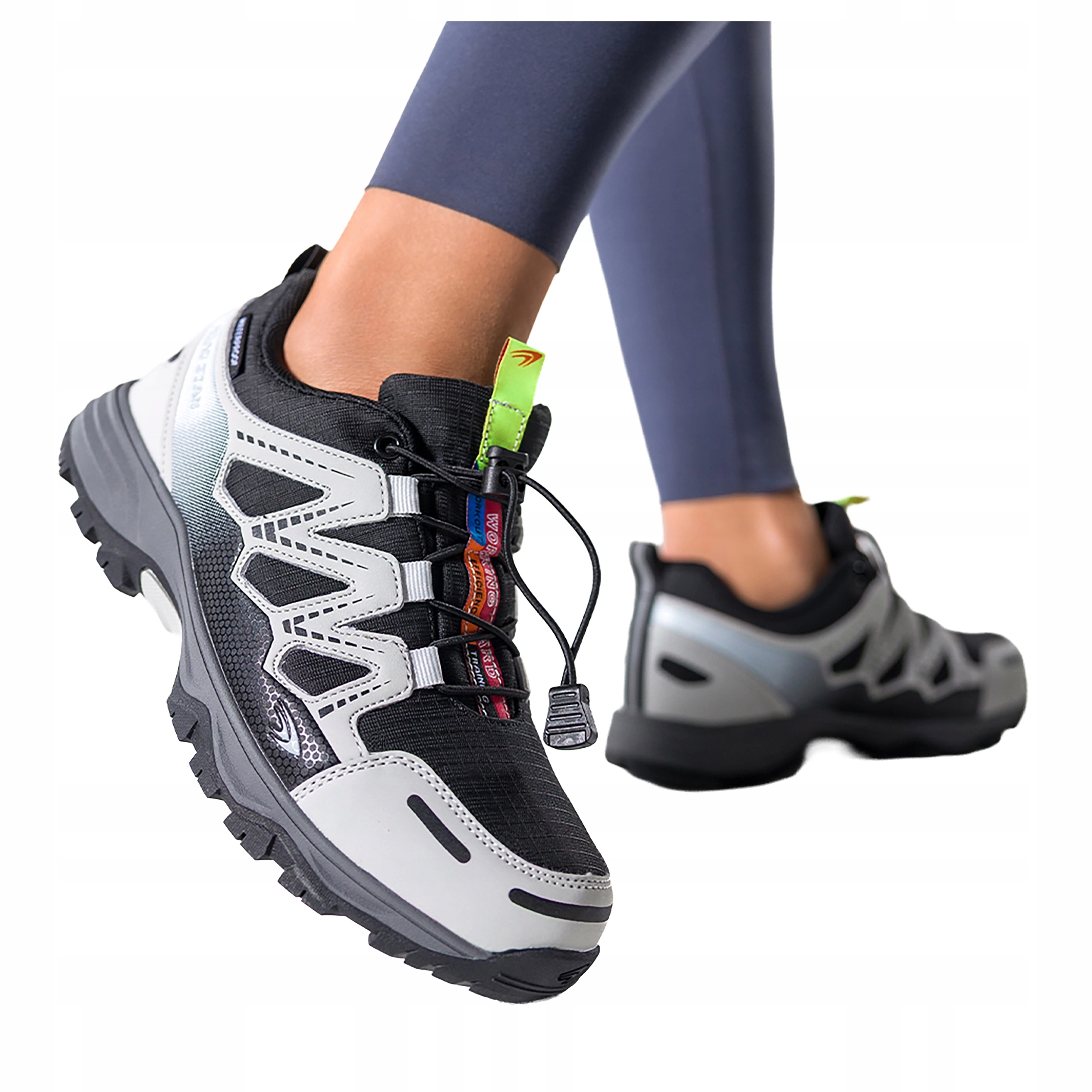 Šedé Trekingové Boty Dámské Pohodlné Voděodolné Šněrovací Sportovní vel. 36