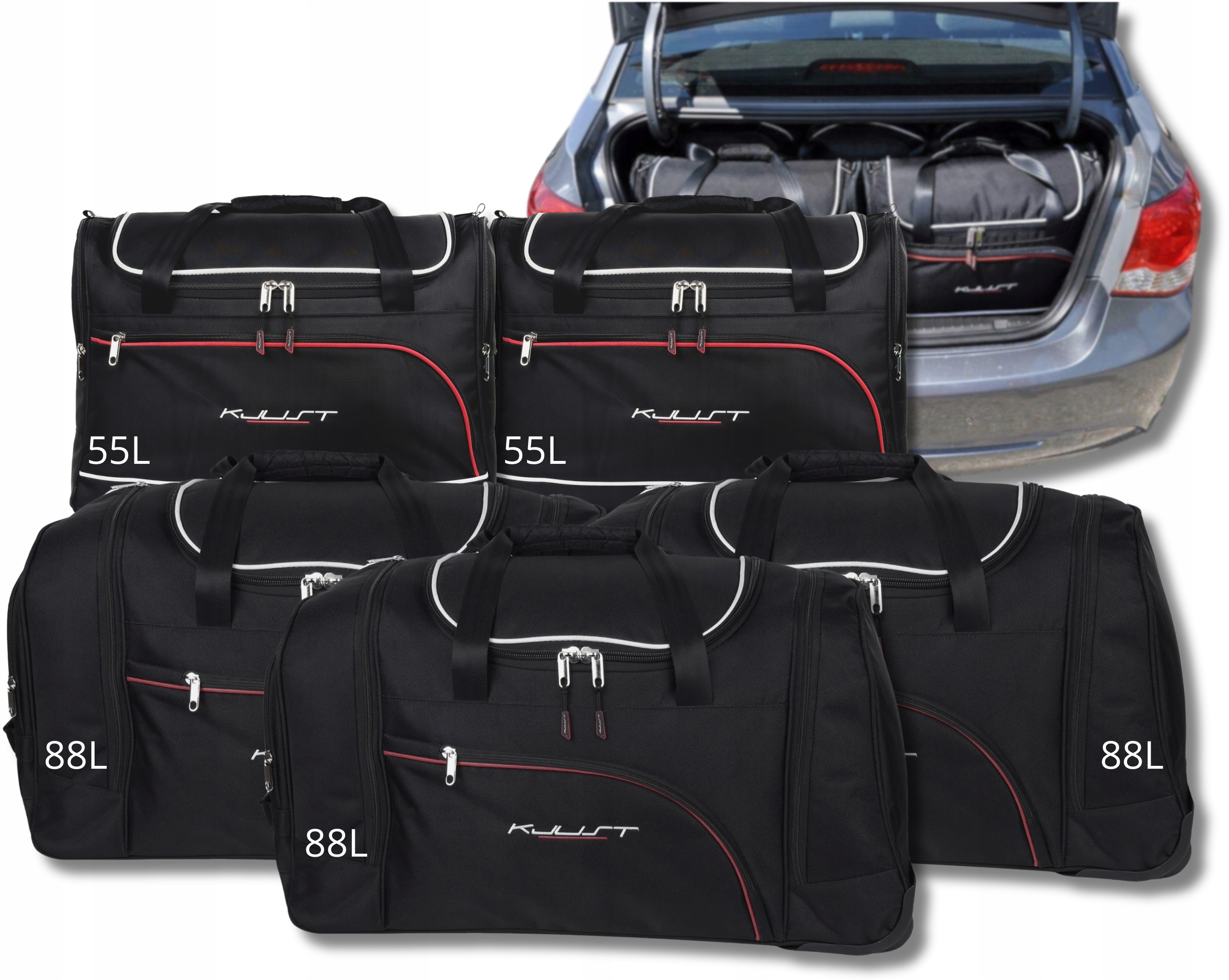 Cestovná Taška Do Kufra Chevrolet Cruze Limousine 2008-2014 5 ks