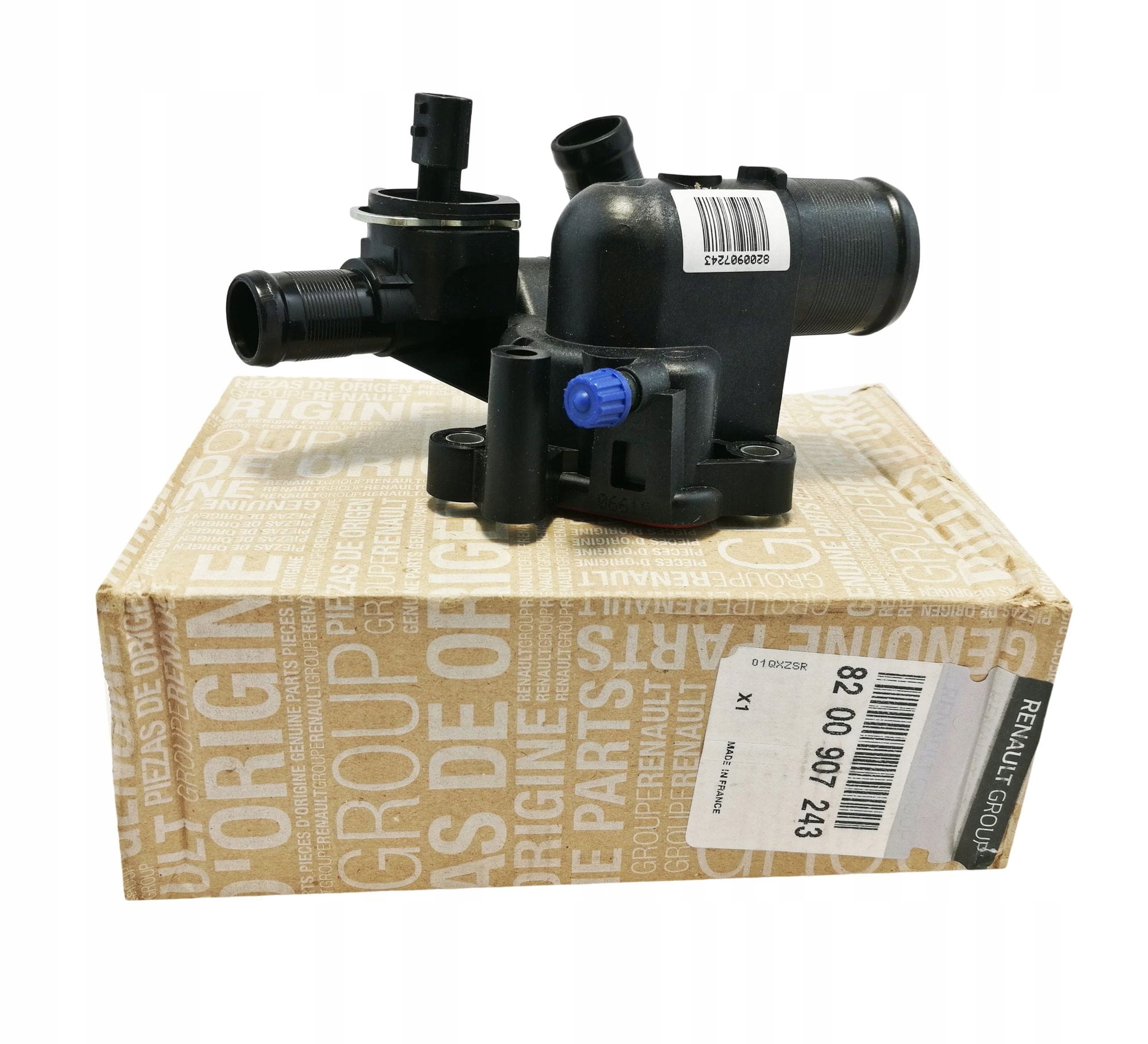 ORYGINAŁ OE Renault Nissan obudowa termostatu + czujnik temp 2.0 dci