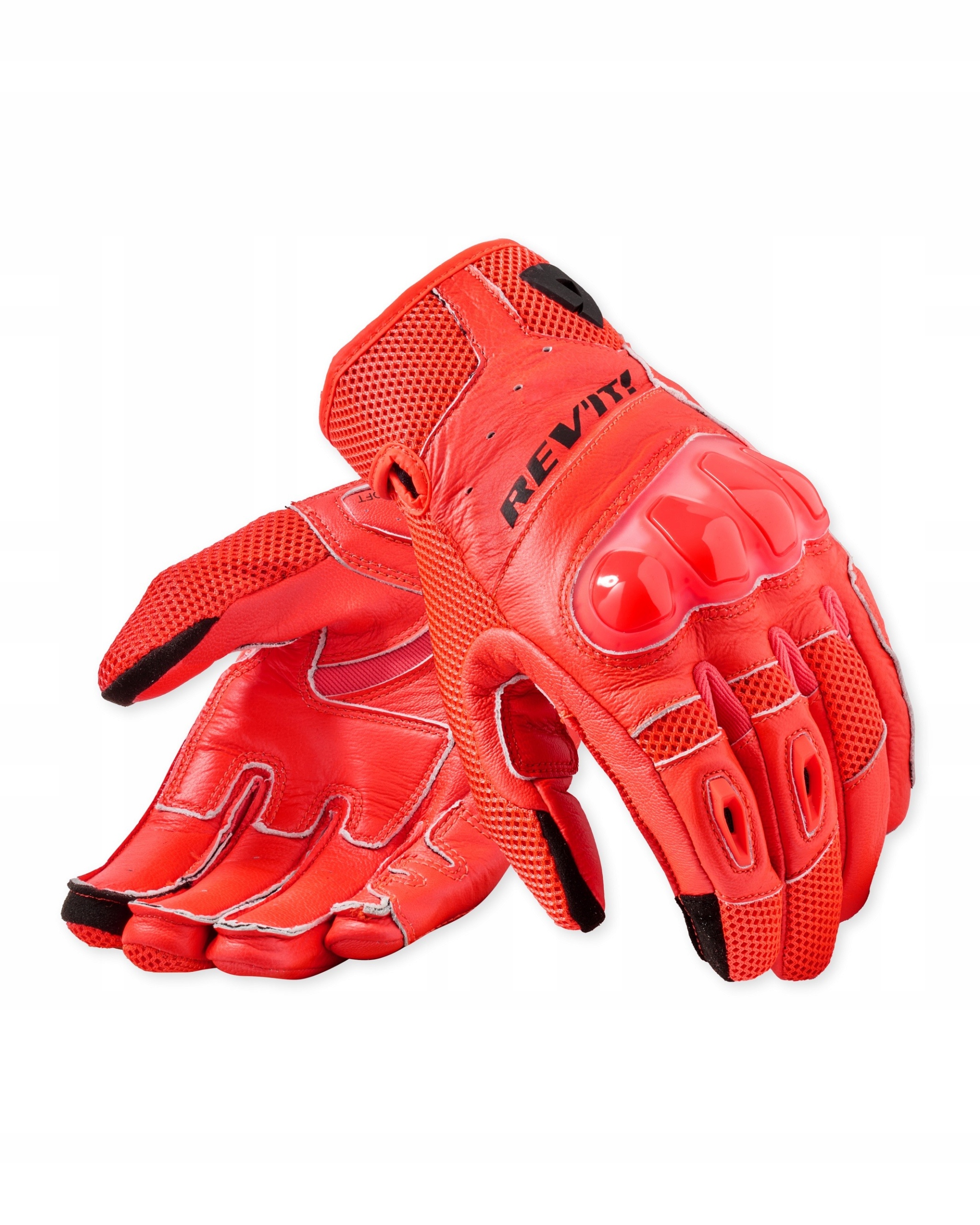 Rukavice Rev'it! Ritmo Neon Red-Black veľ.L