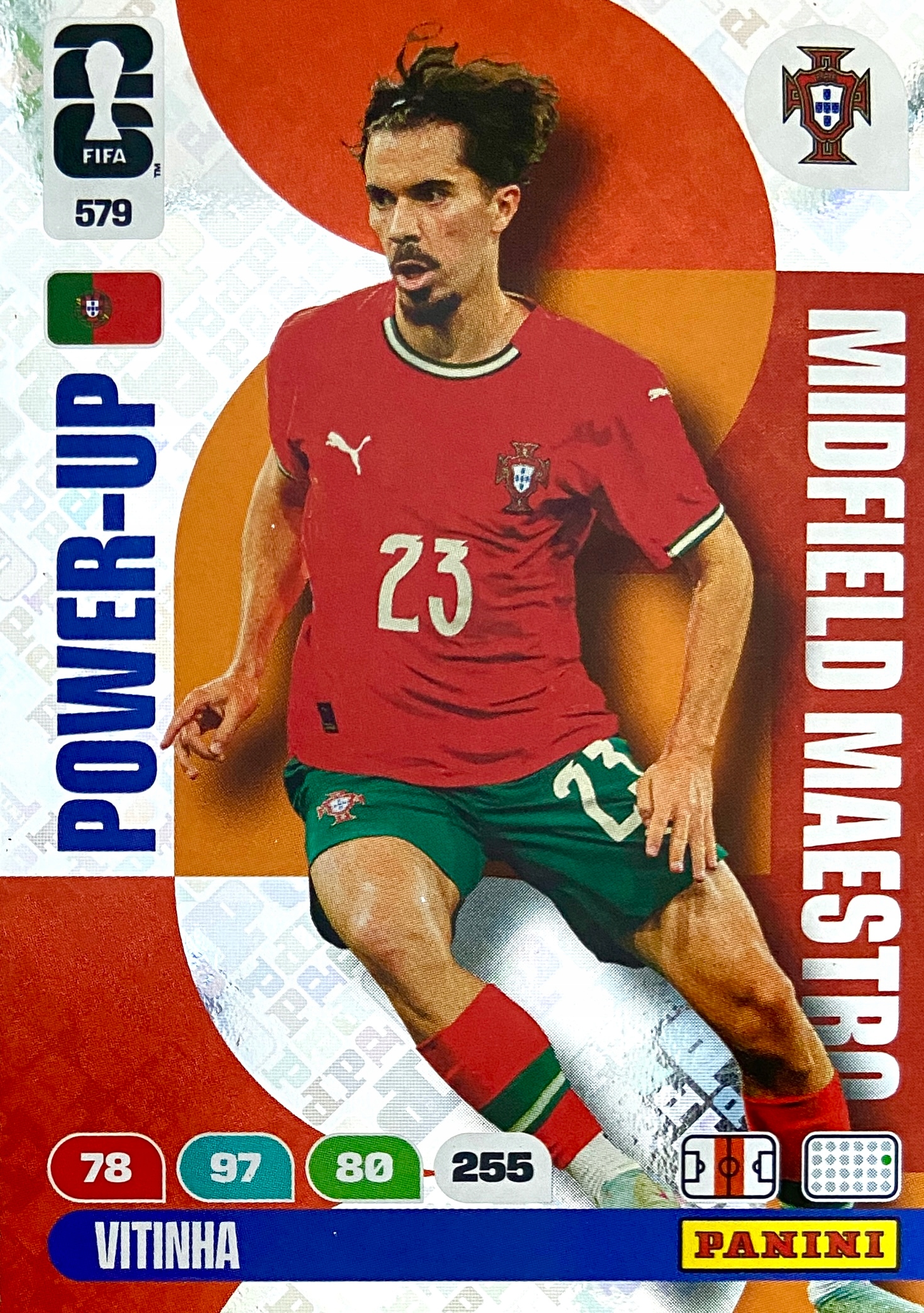 Fifa World Cup 2026 karta Power-up Midfield Maestro 579 Vitinha Portugalia