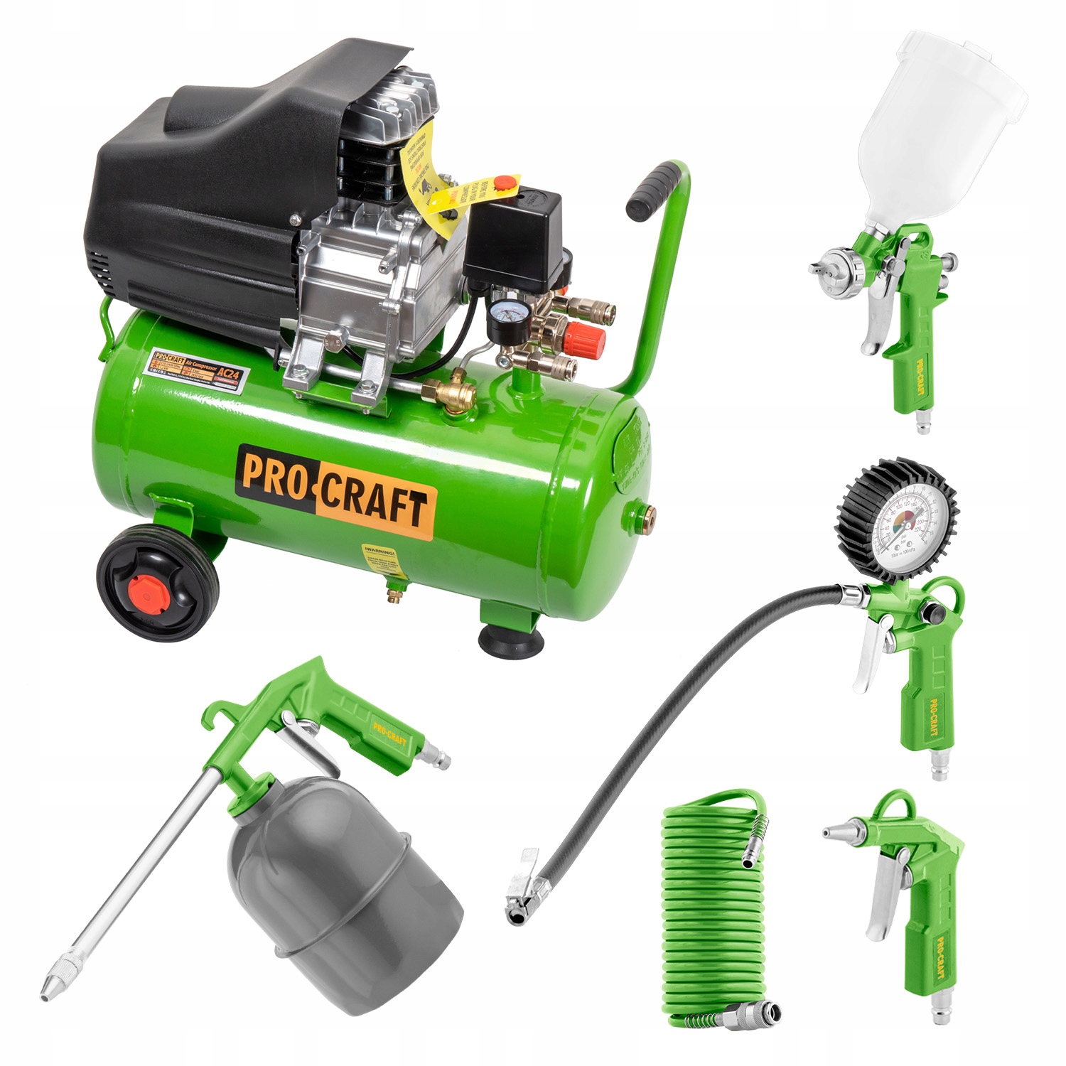 Kompresor Procraft AC24 +sada príslušenstva