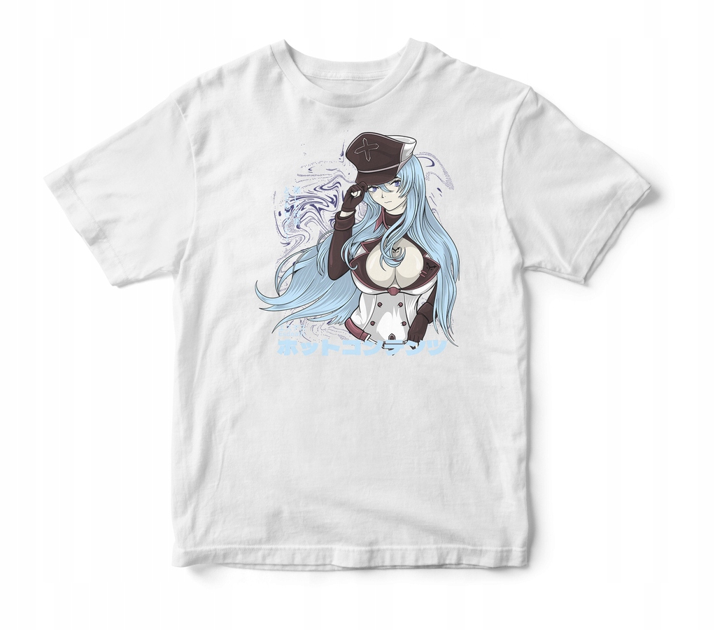 

Koszulka Akame Ga Kill Anime Esdeath Biała XL