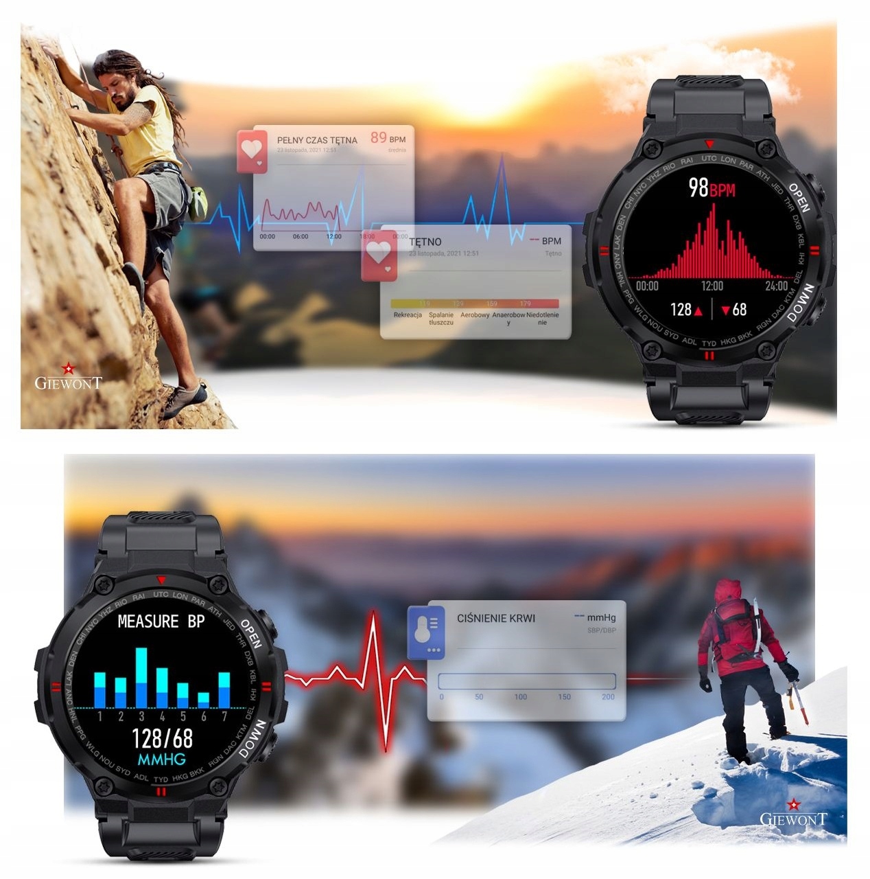 SMARTWATCH MĘSKI ROZMOWY TĘTNO SMS FB PULS 400 mAh Kompatybilność systemowa Android iOS