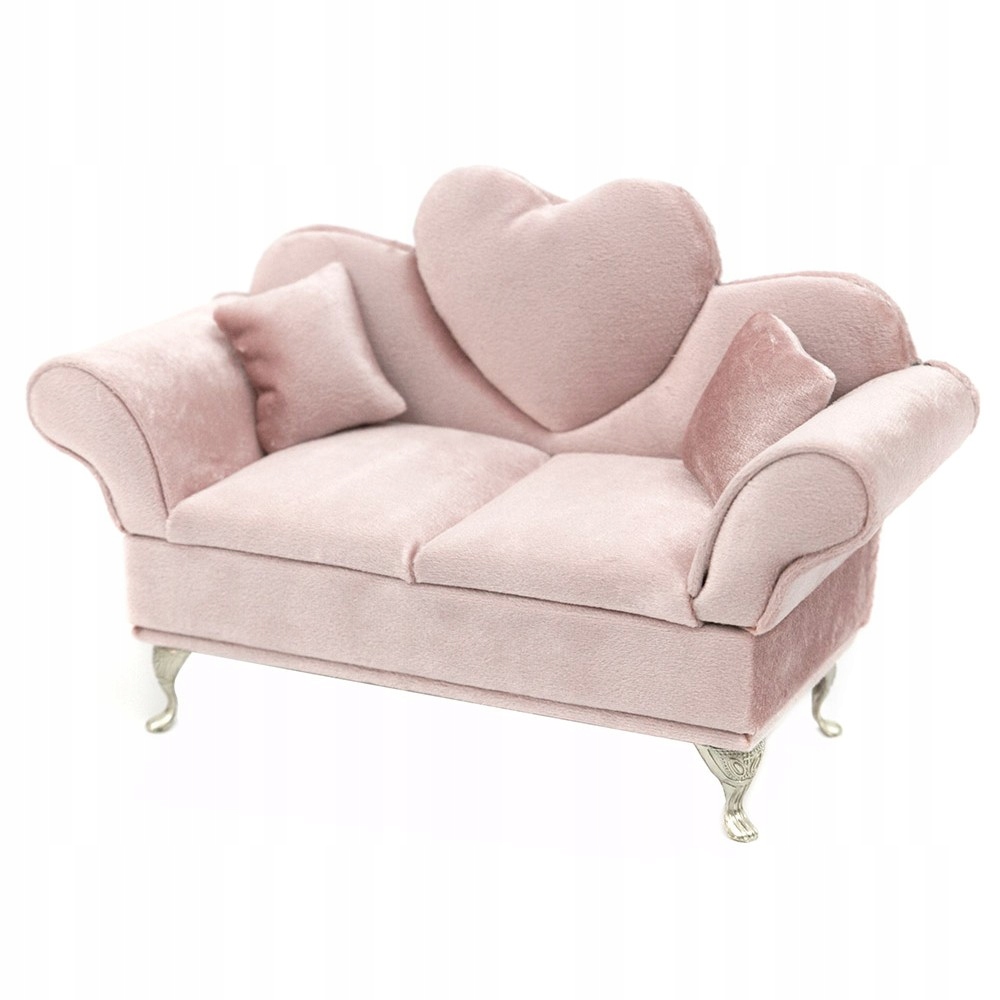 

Szkatułka Na Biżuterię Kanapa Sofa Różowa 15x24cm