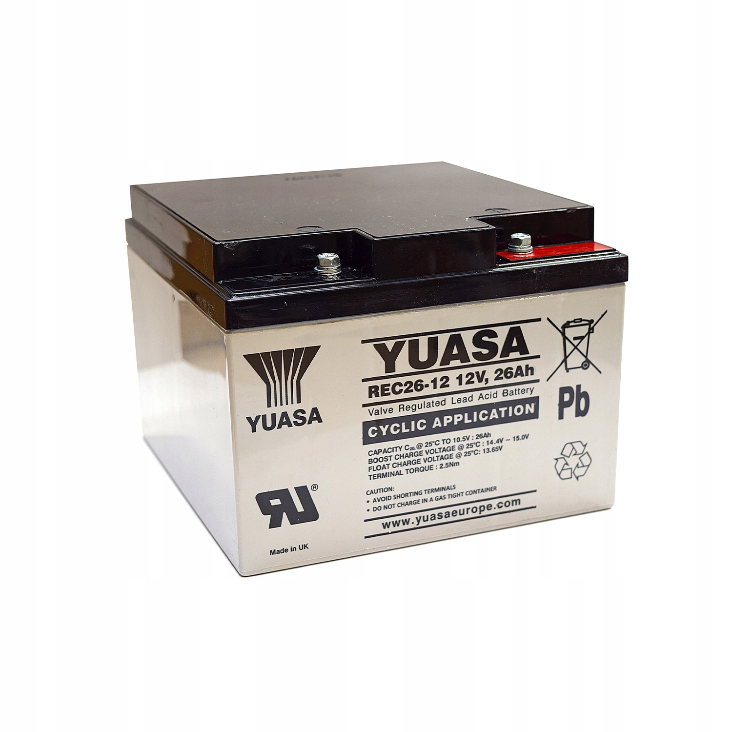 Yuasa REC26-12 26Ah 12V Agm Rec 26-12
