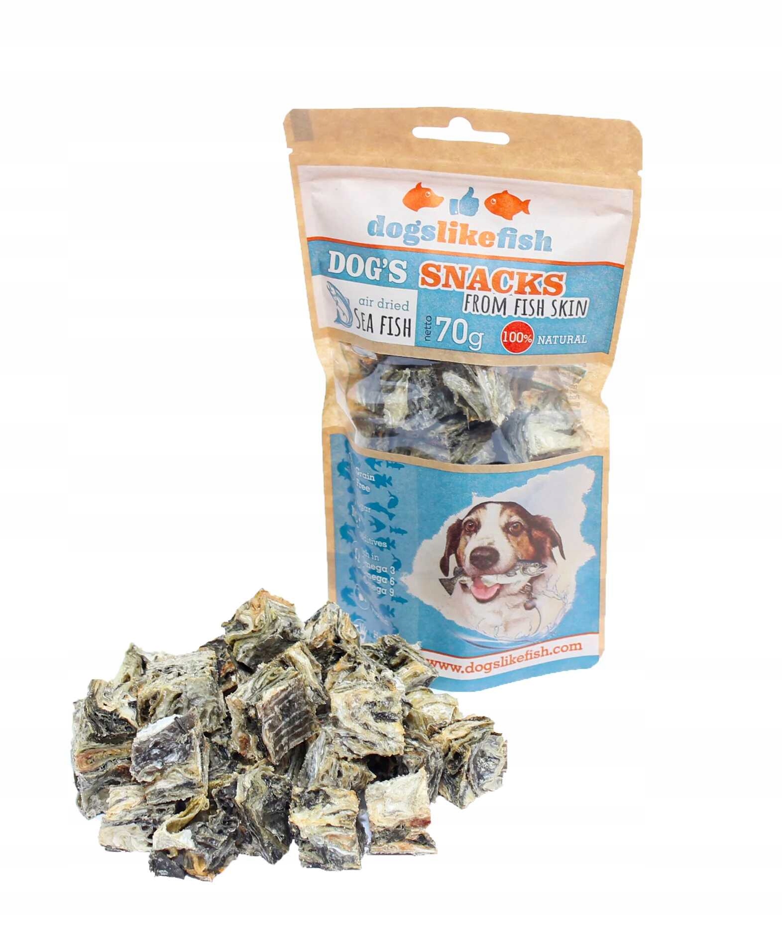 Levně Kostky z tresky pro psa DogsLikeFish 1000 g