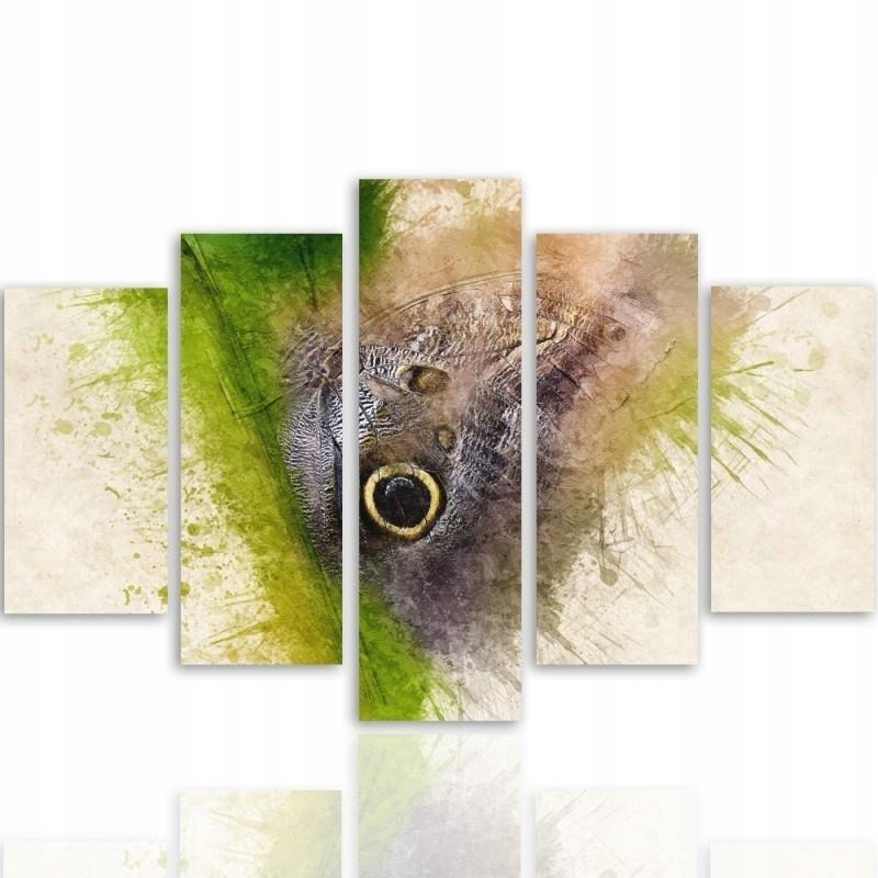 

Tryptyk Obraz 5 Części Motyl Do Sypialni 200x100