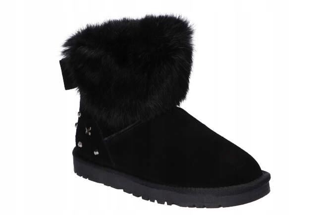 Výprodej 5873-2 Sněhule S Kožešinou Kotníkové Boty Dámské Zimní Kožené Boty B 37