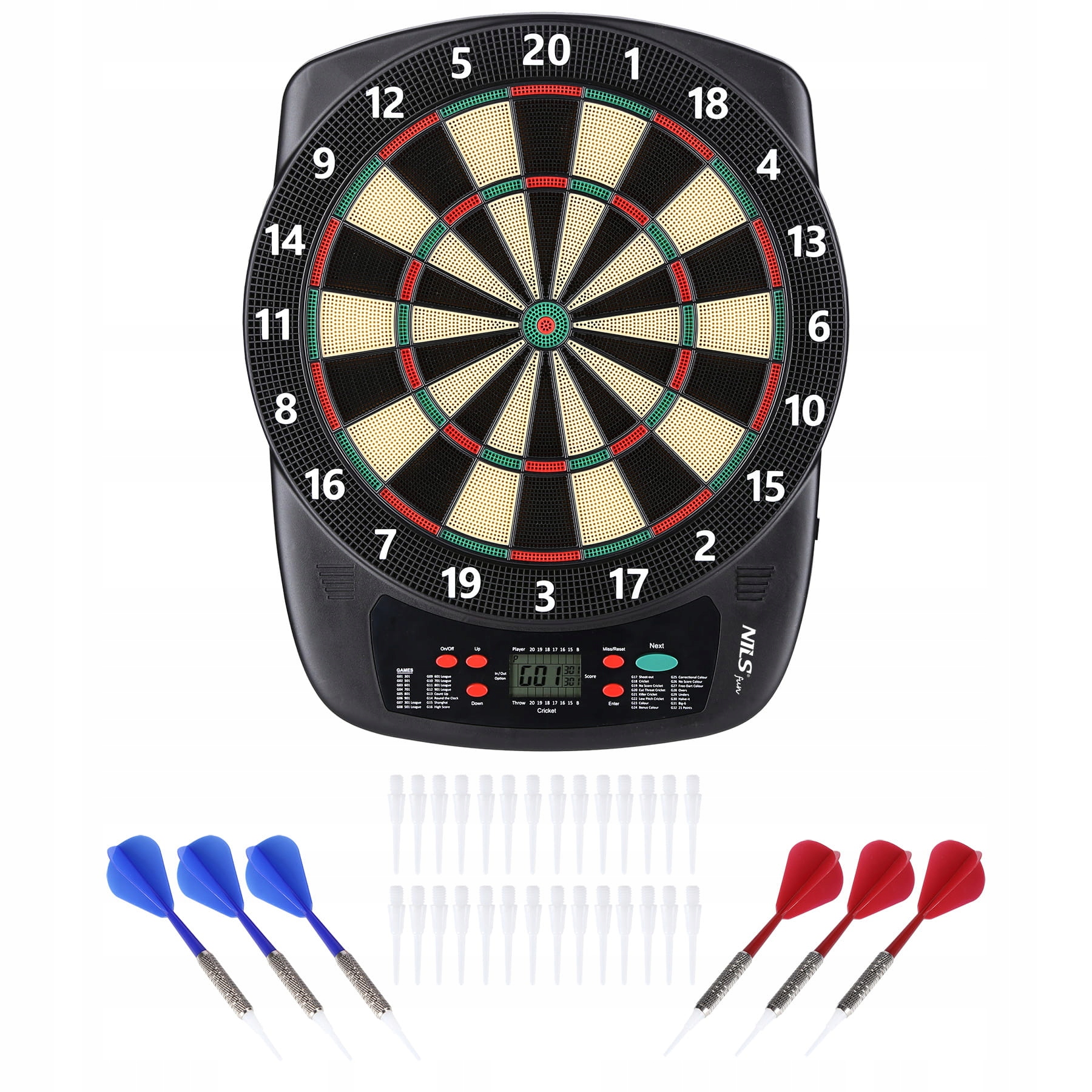 TABLICA DO DARTA ELEKTRONICZNA TDE03 NILS FUN TARCZA RZUTKI LOTKI PREZENT