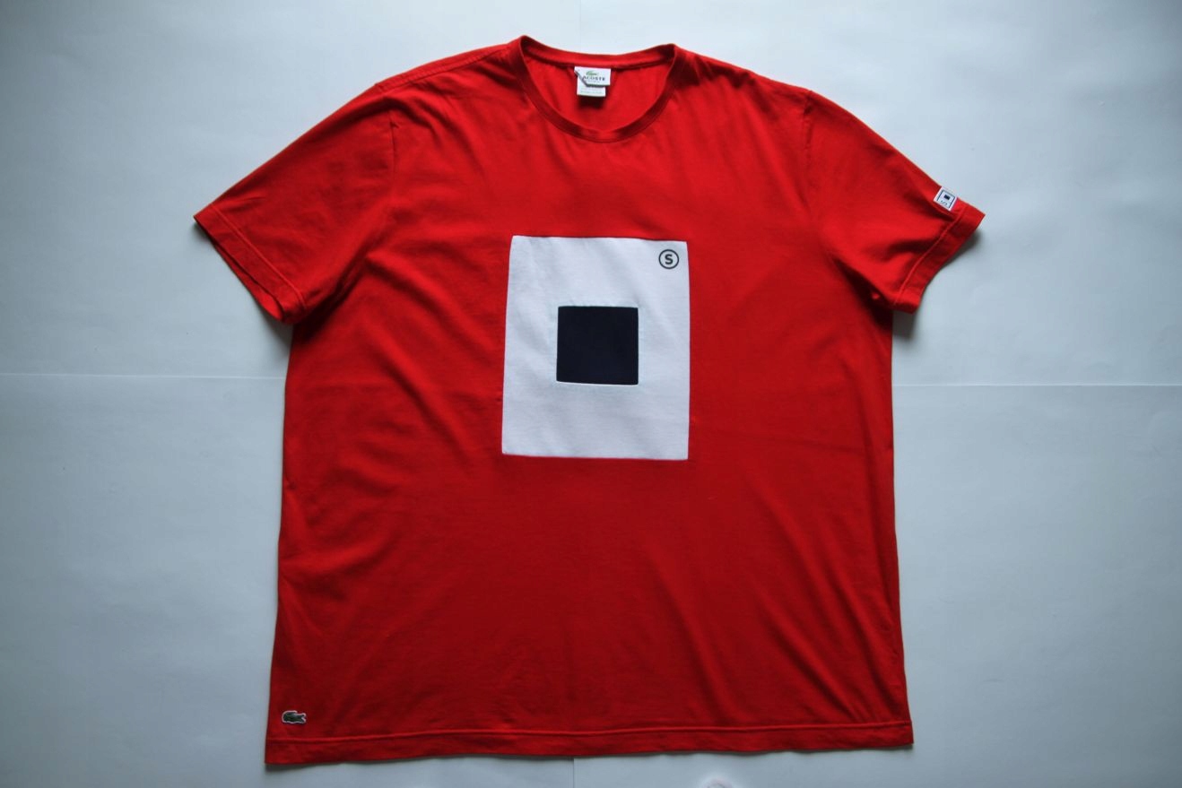 LACOSTE__T-SHIRT KOSZULKA REGULAR FIT LOGO__8/3XL Marka Lacoste