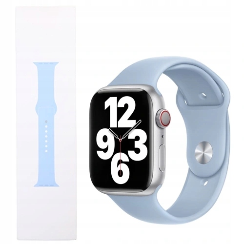Silikonový Pásek Sport Band Apple Watch 42 44 45 49 mm, Modrý, Originální