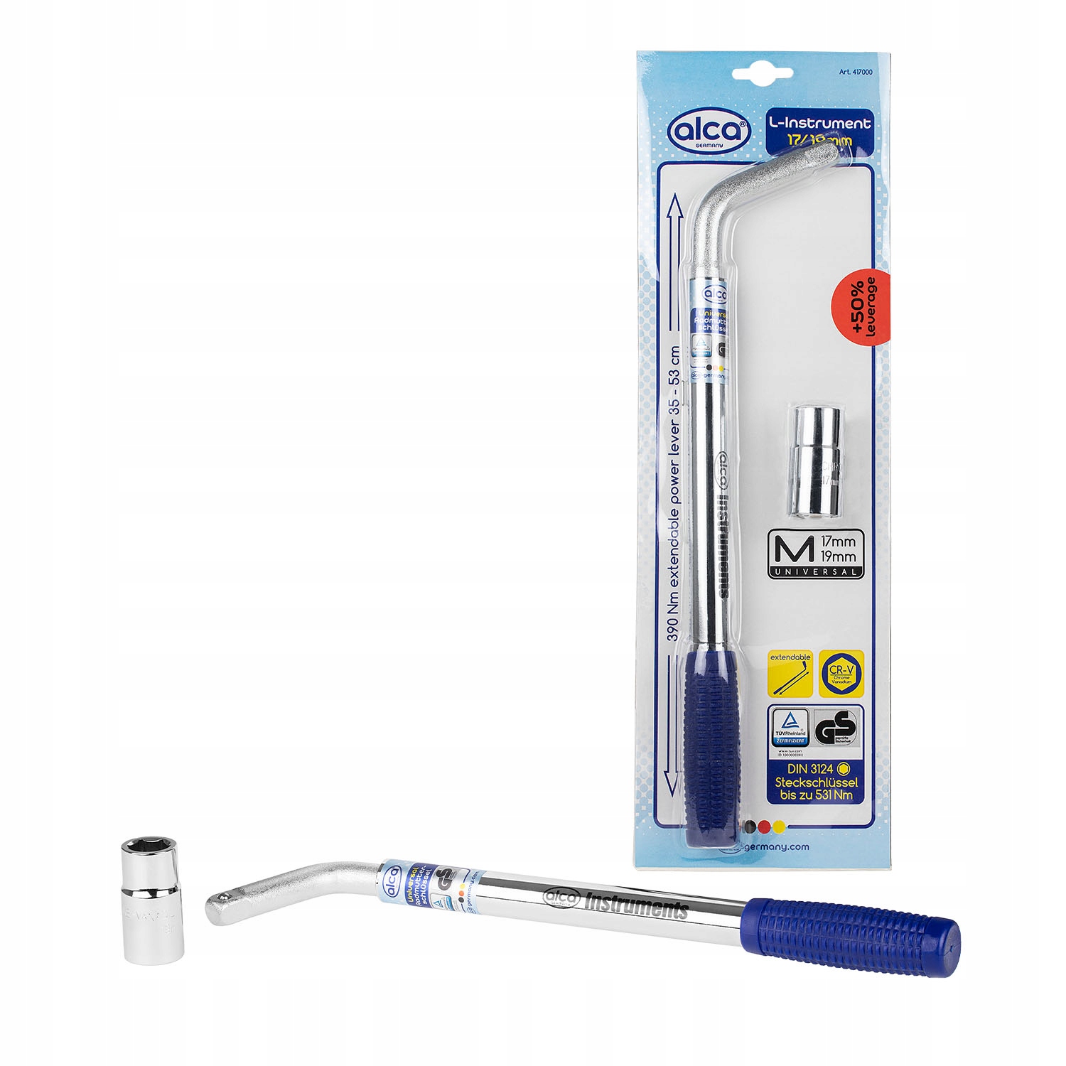 Alca Klucz do kół 17/19 mm Tuv/gs 417000