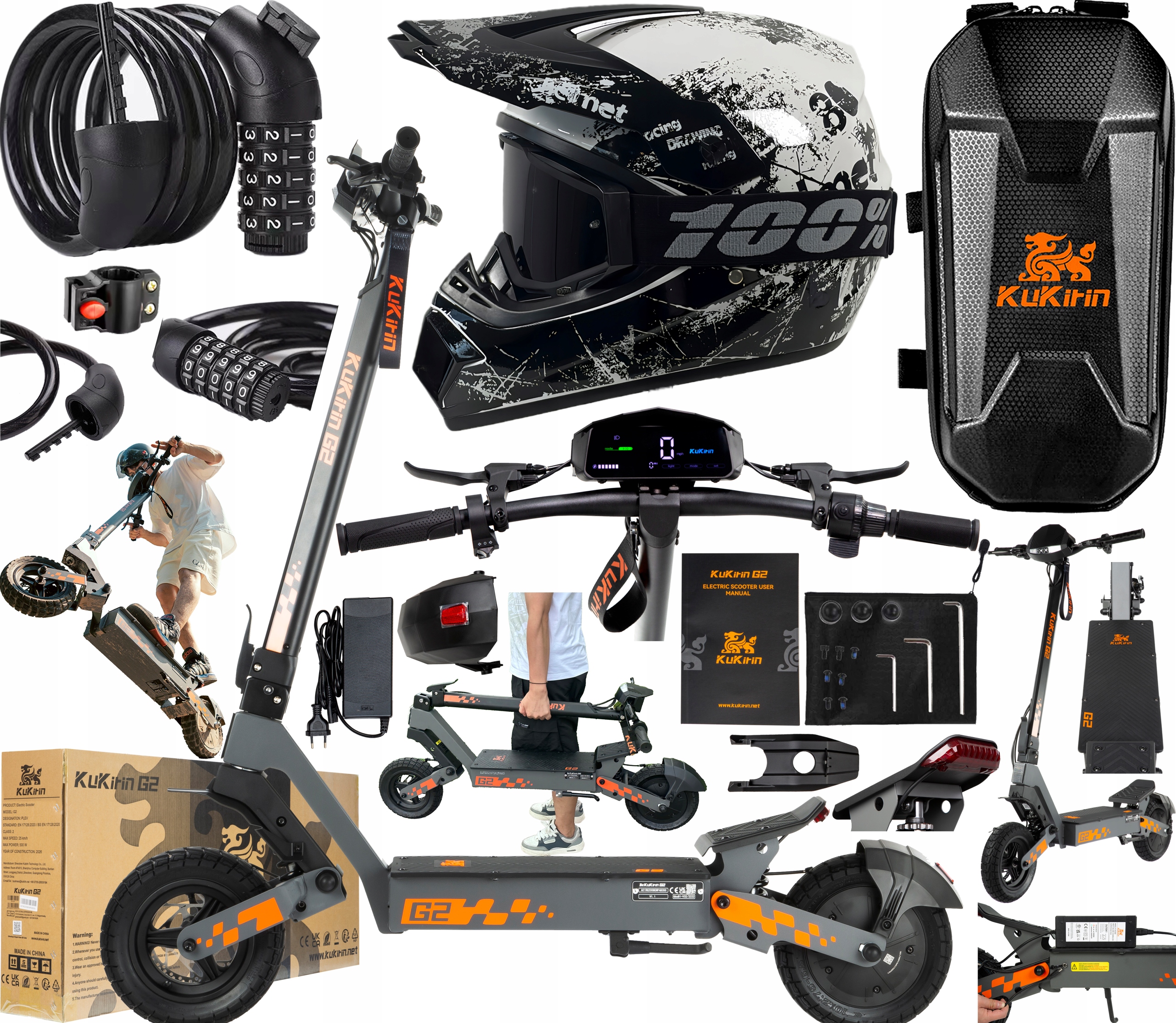 2026 KuKirin G2 Pojazdy elektryczne 800W 48V 15Ah 45KM/H 55KM Meski/Damski