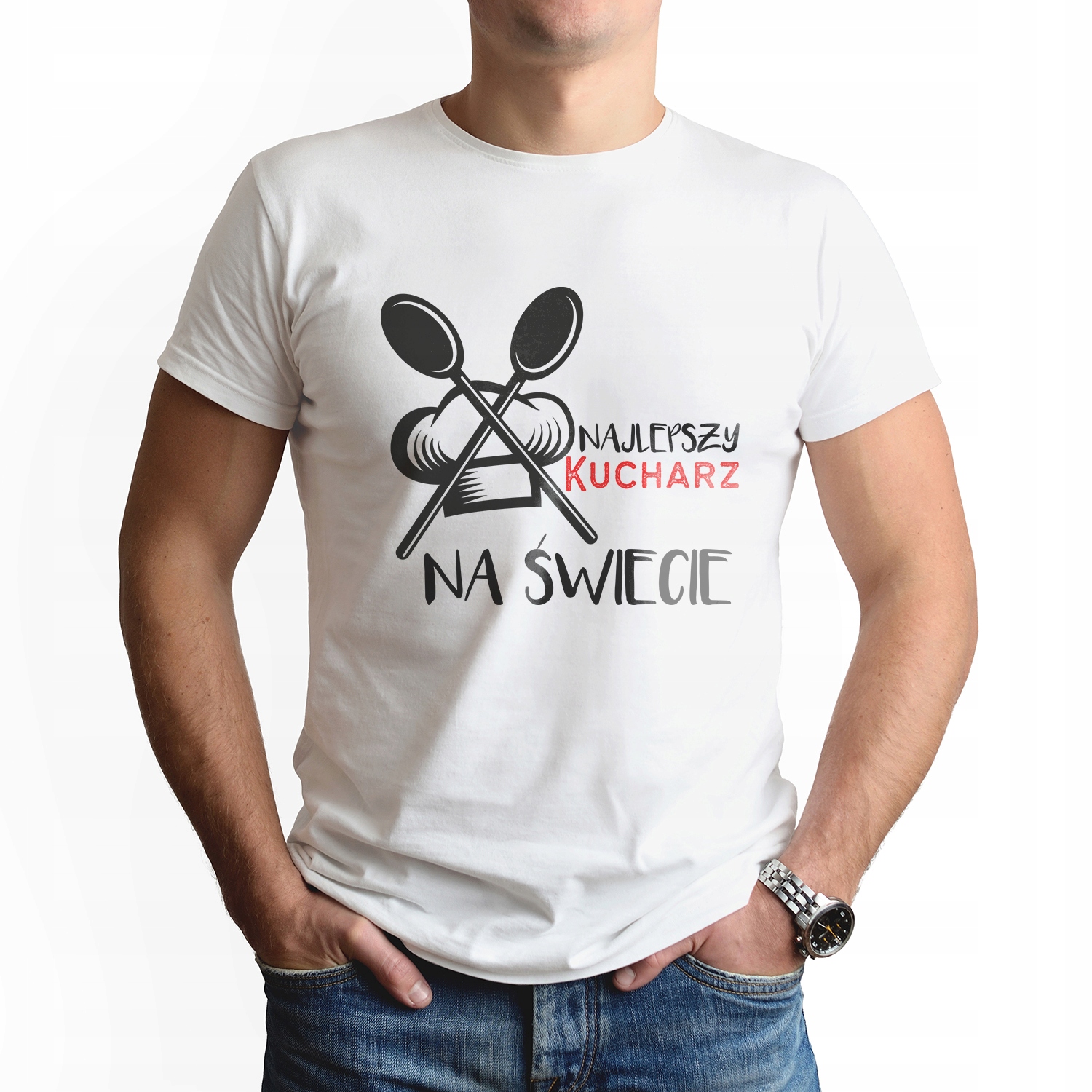 

Modny Męski Podkoszulek Biały roz M Zawody