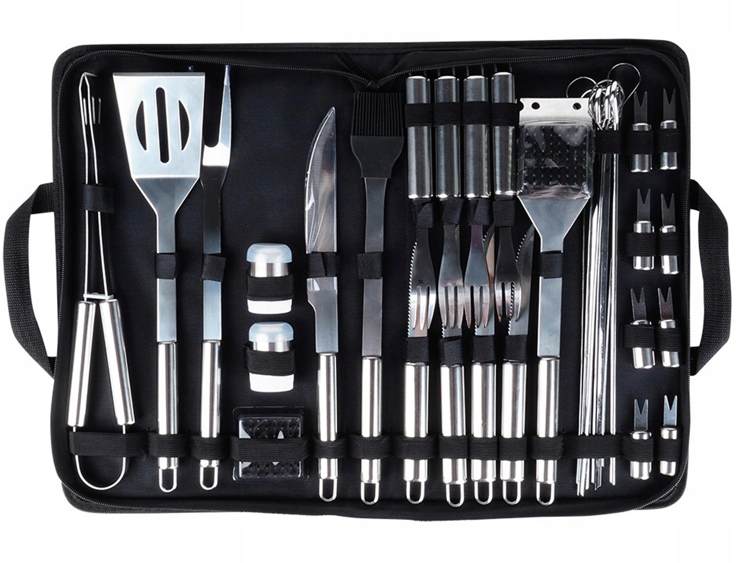 33 x Sada grilovacího náčiní Příslušenství pro Grilování Sada Ocel
