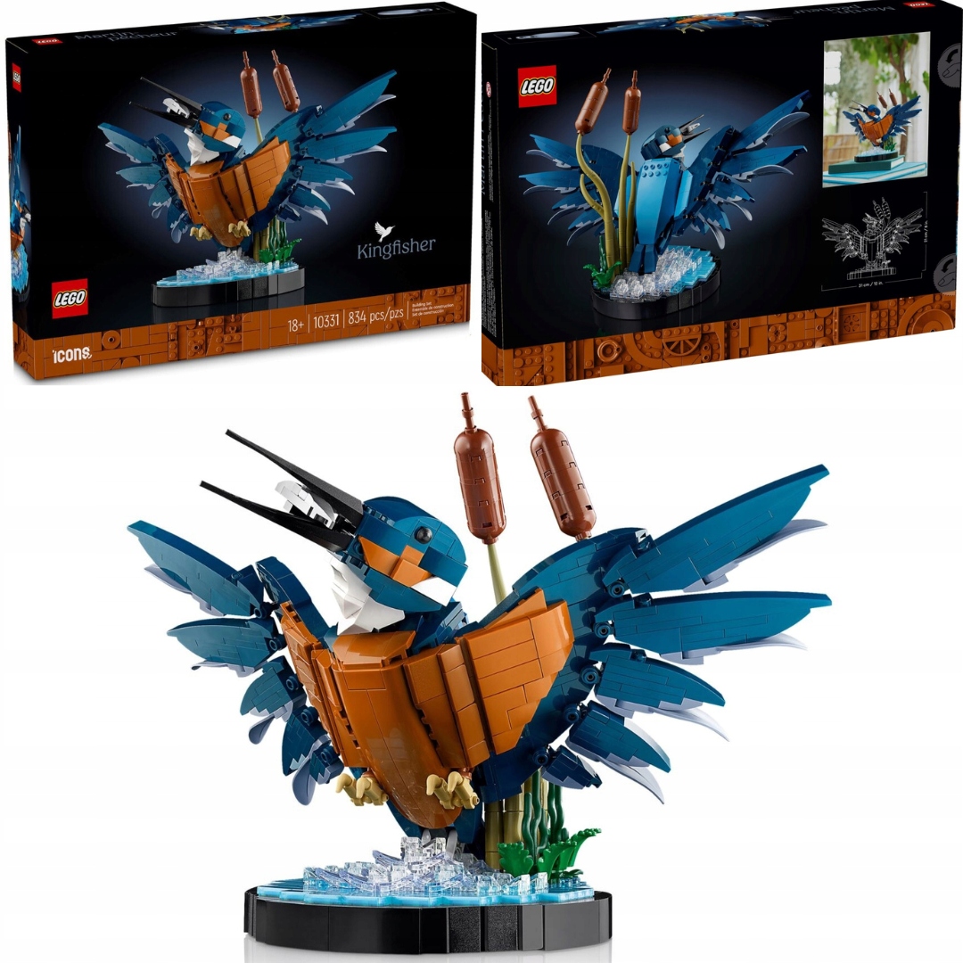OUTLET LEGO ICONS 10331 Ptak Zimorodek Model Lego Dla Dorosłych Marka LEGO