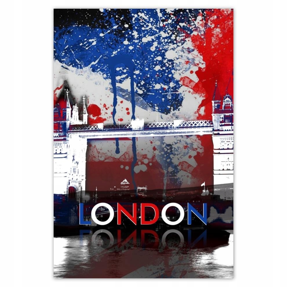 

Plakat 62x93 Tower Bridge z flagą