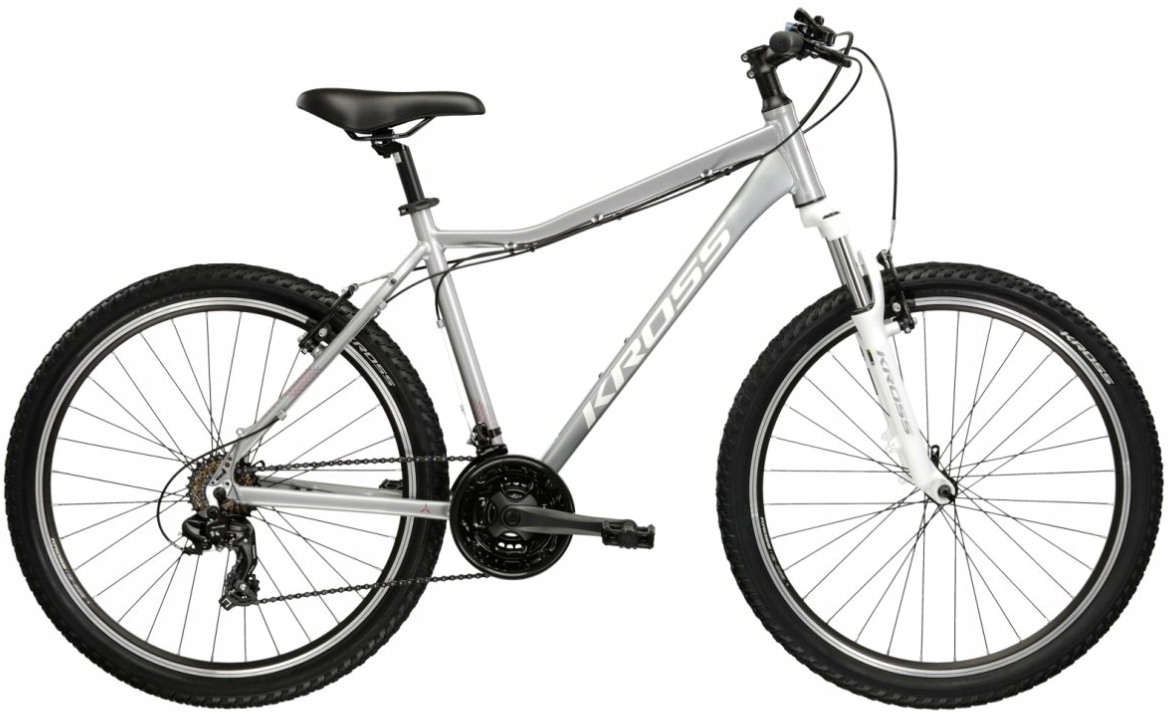 Rower górski Kross Lea 1.0 26 XXS(13") Srebrny/biały/różowy Połysk
