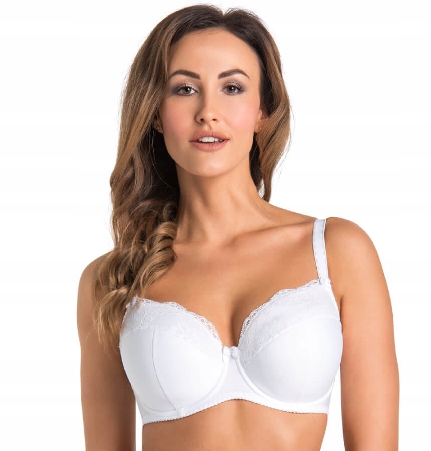 

Biustonosz usztywniany z koronką Marte biały 70K B