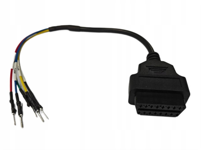 Kabel adapter obd2 5 pin luzne linia K Can H Can L plus minus uniwersalny