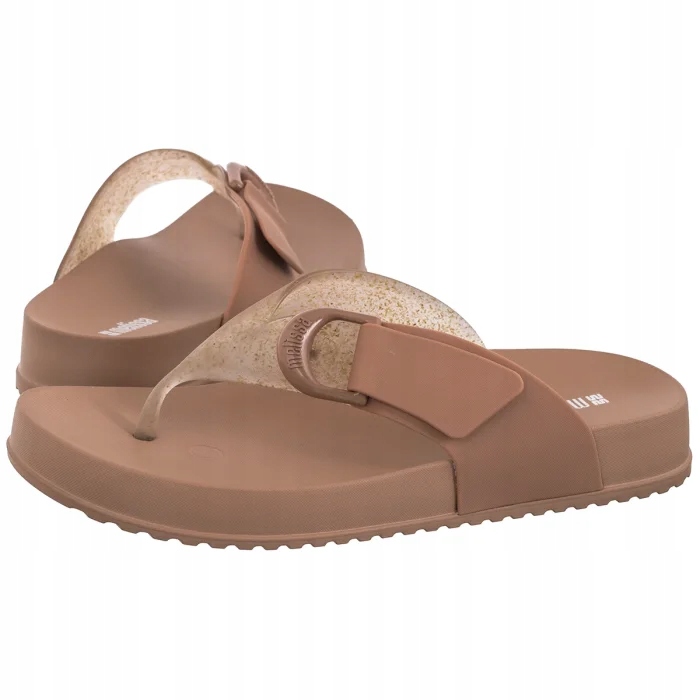 Dámské boty Japonky Nazouváky Melissa Cozy Thong Ad 37742 Brown Hnědé