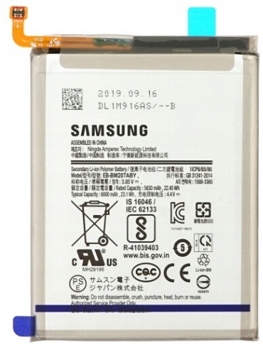 Baterie EB-BM207ABY pro Samsung Galaxy M30s GH82-21263A 6000 mAh