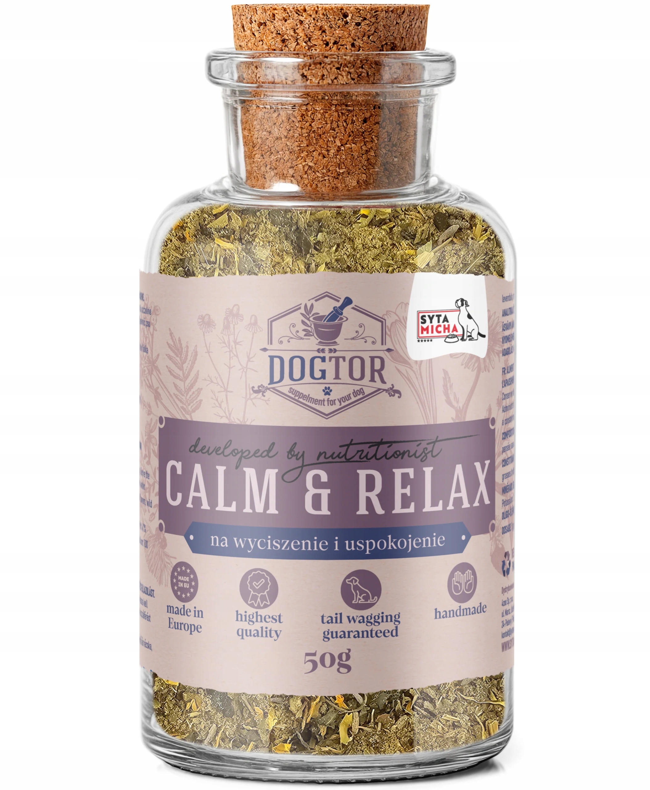 Levně Syta Micha Dogtor Calm & Relax 50g Doplněk na zklidnění a zklidnění