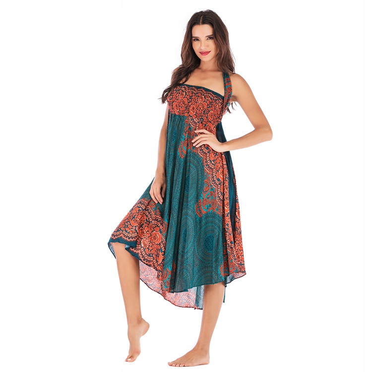 DŁUGA SPÓDNICA - SUKIENKA Letnia 2w1 KOLORY Długość do połowy łydki