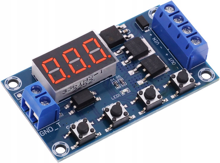 

Przekaźnik Czasowy 0-999min Włącznik Timer Mosfet