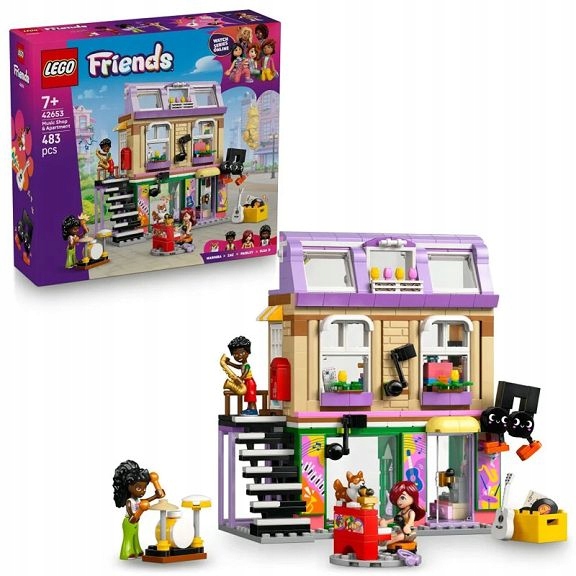 Lego Friends Hudební obchod a bydlení 42653