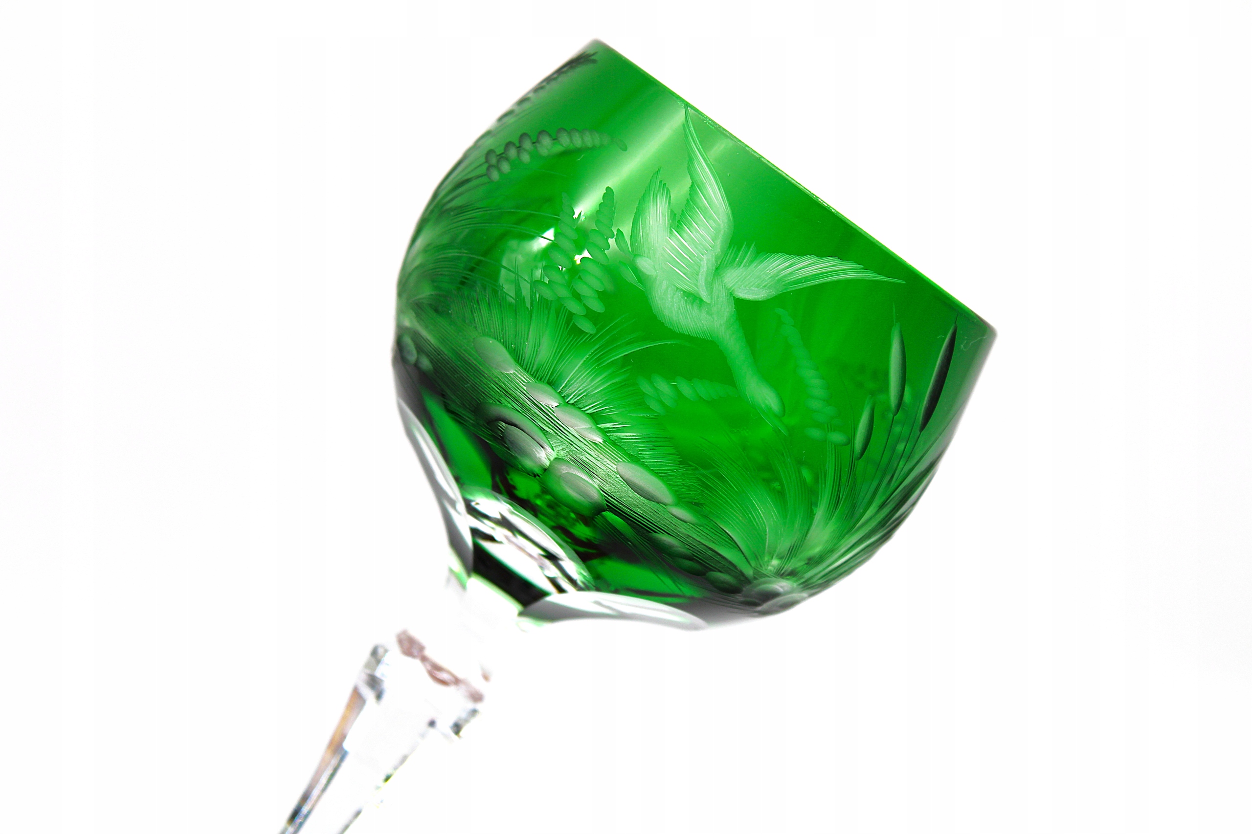 STARY KIELICH DO WINA RĘCZNIE RYTOWANY