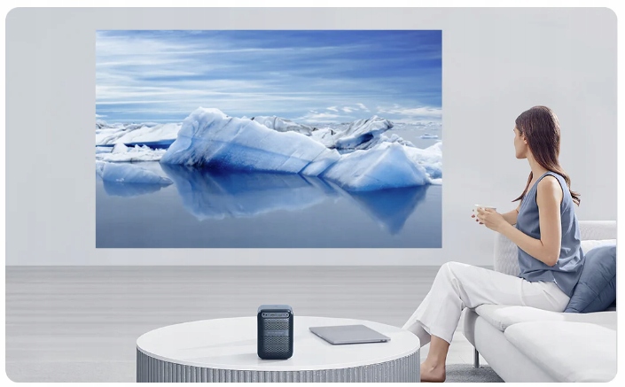 1080P PROJEKTOR LCD Android9.0 450ANSI SMART TV DO DOMU 1+16GB WANBO T2 MAX Stan opakowania oryginalne