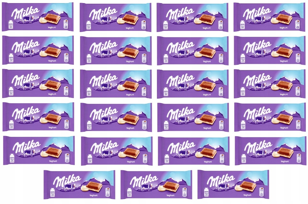 Levně 23 x 100 g Milka Yoghurt čokoláda Karton