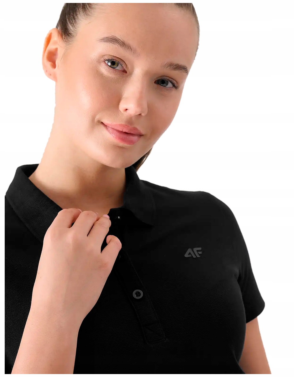 KOSZULKA POLO DAMSKA 4F F132 BAWEŁNIANA POLÓWKA T-SHIRT NA CO DZIEŃ L Model tsm