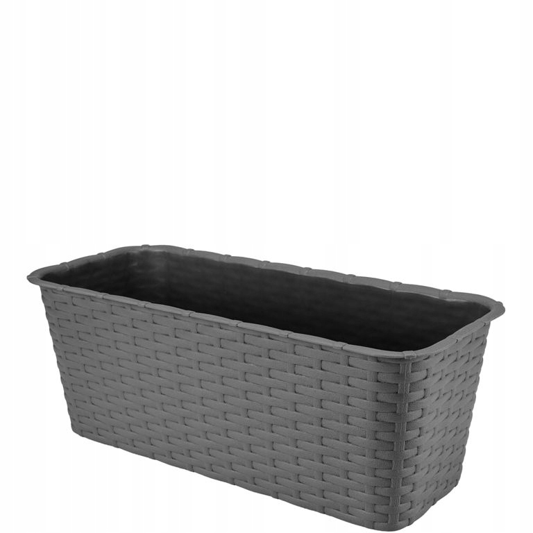 

Doniczka balkonowa rattan 40 cm grafit