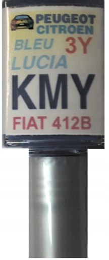 Zaprawka do rys 10ml CITROEN PEUGEOT KMY 3Y 412B BLEU LUCIA