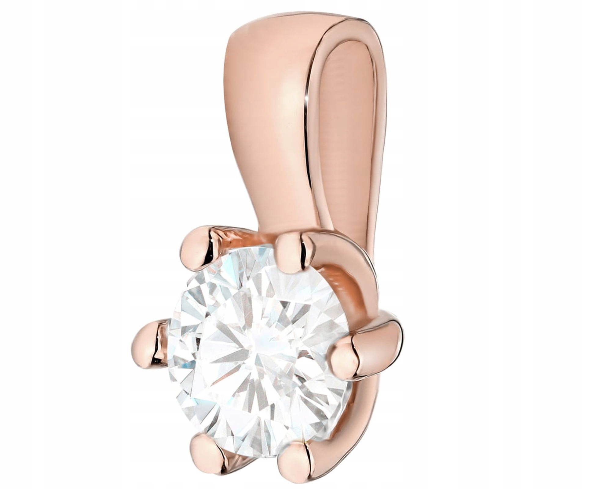 Růžové Zlato Přívěsek S Briliantem 585 Dárek Gravírování