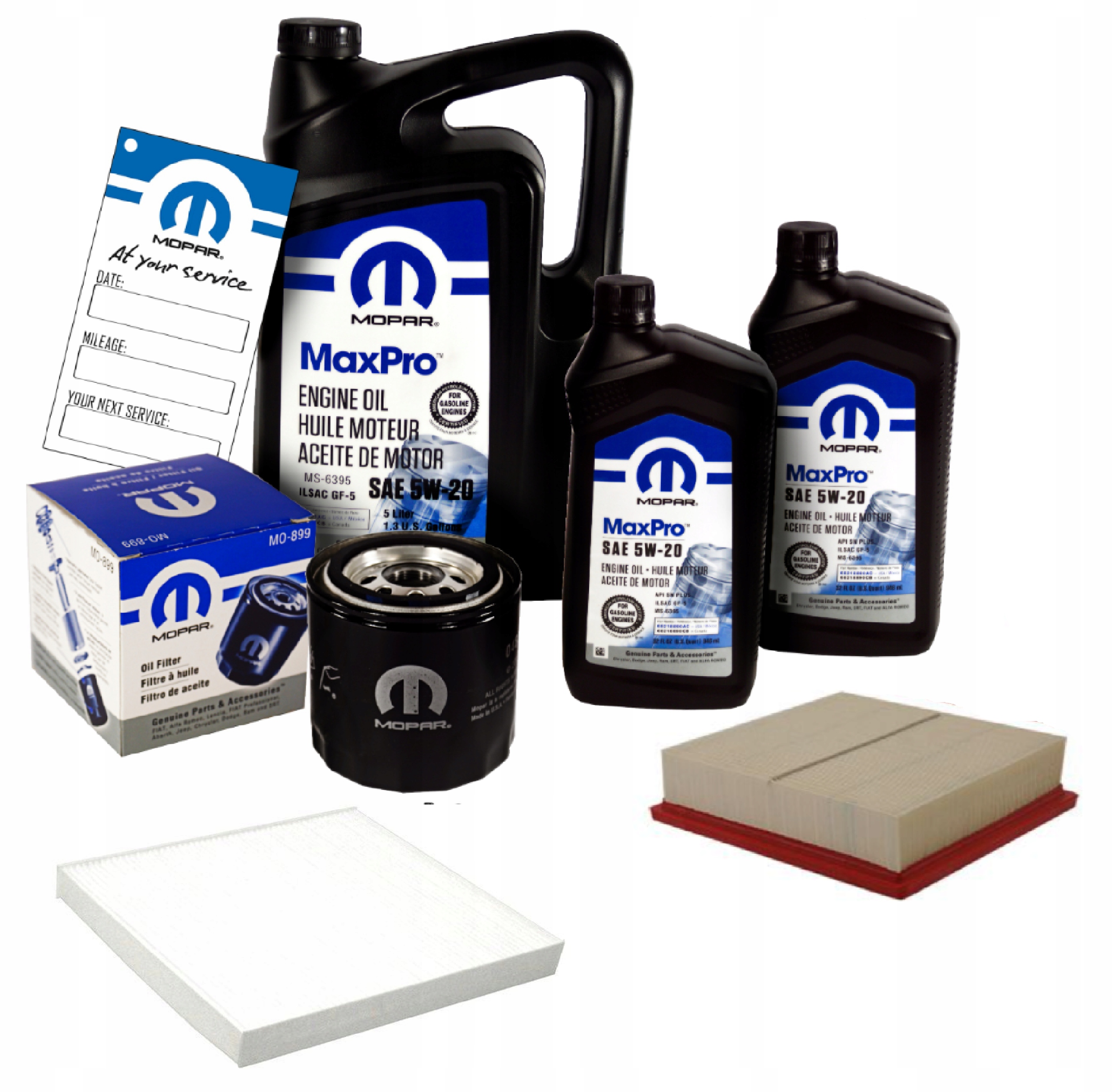 MOPAR 5W20 + FILTRY JEEP GRAND CHEROKEE 2011-2016