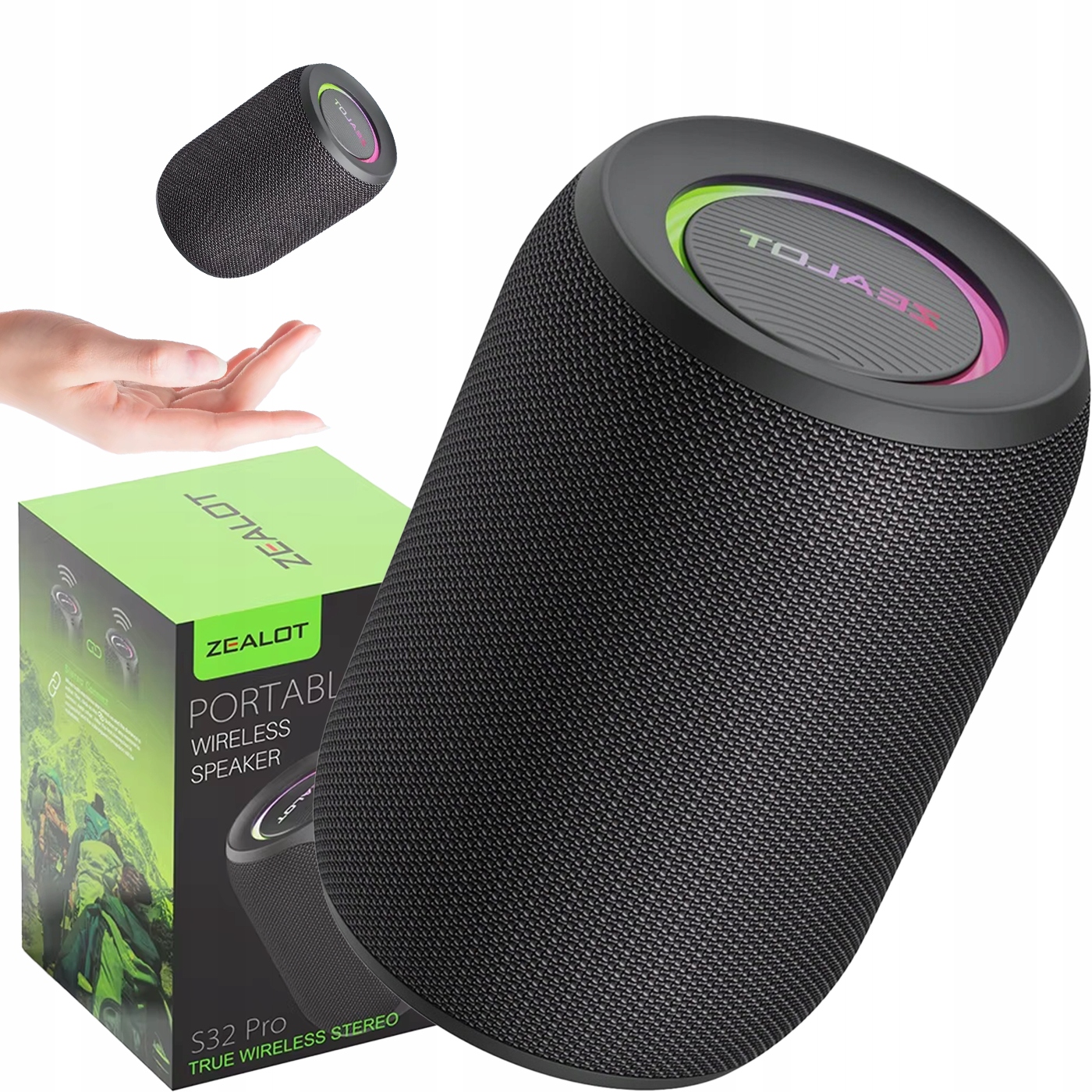 Bluetooth reproduktor Bas S32PRO Vodotěsný IPX5 Tws 3000 mAh ozvučovač