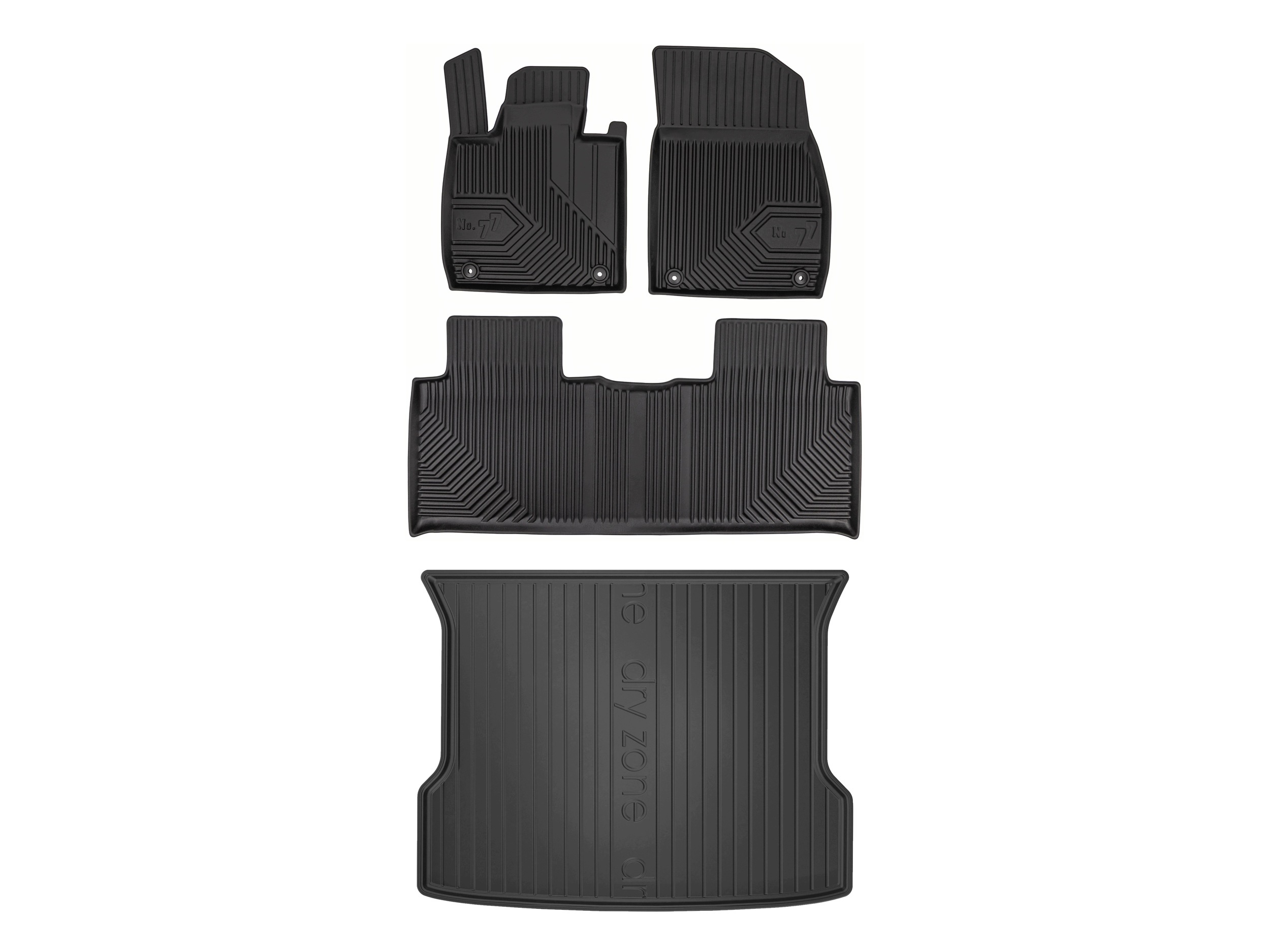 Dywaniki 3D mata DryZone do: Xpeng G6 2023- Suv 4 elementów