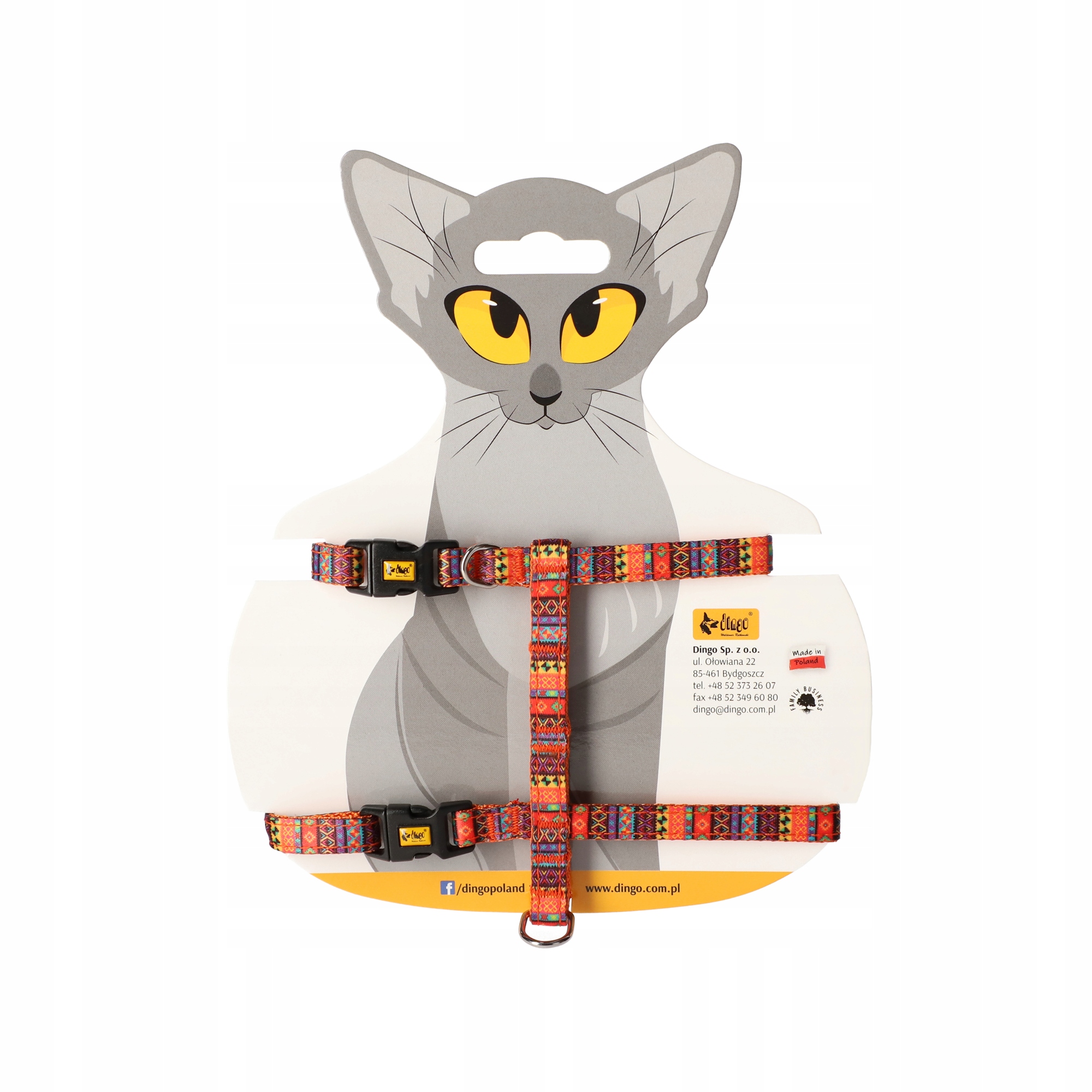 Levně Dingo Postroj pro kočky America Mexico
