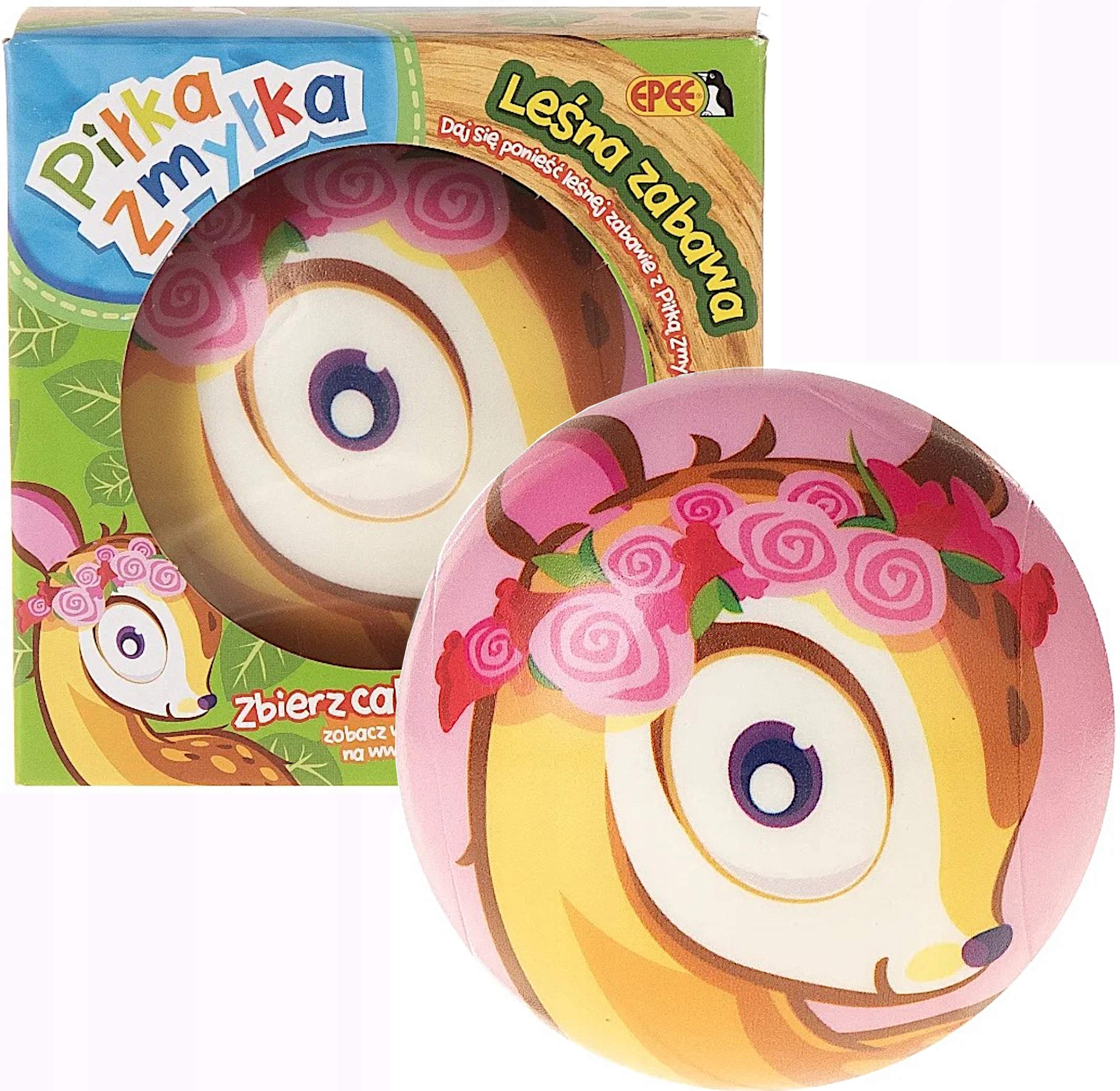 PIŁKA ZMYŁKA LEŚNA ZABAWA ZWIERZĘTA LEŚNE ZWIERZĄTKA SARENKA SARNA EPEE Marka Epee