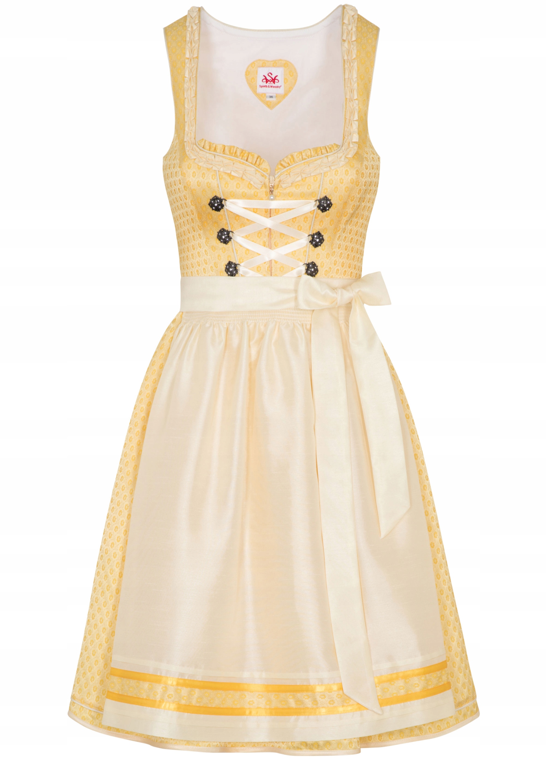 Słoneczna Bawarska Sukienka Dirndl Oktoberfest 38