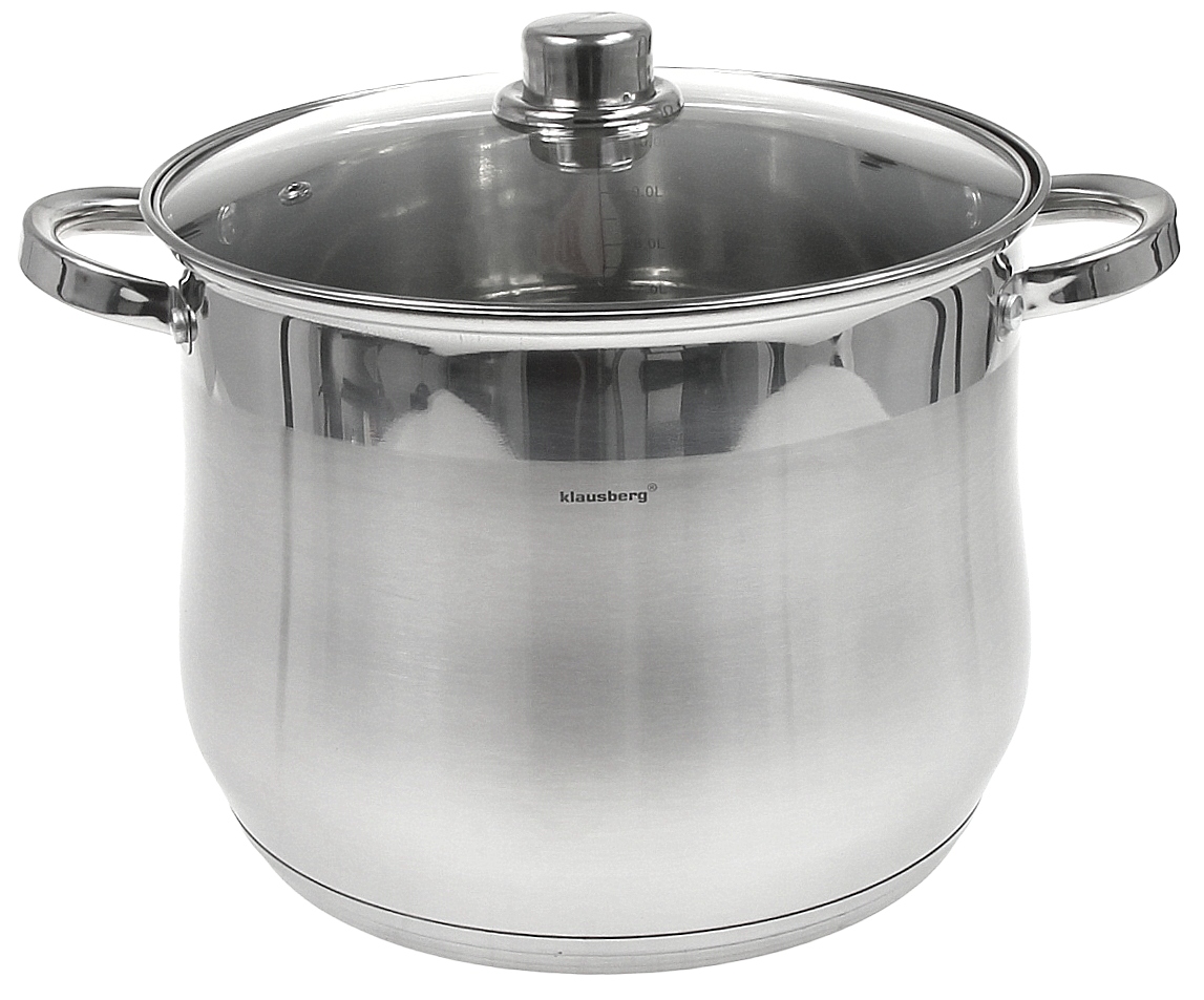 Hrnec 10,7 L s víkem Velký Indukční Plyn 24 cm