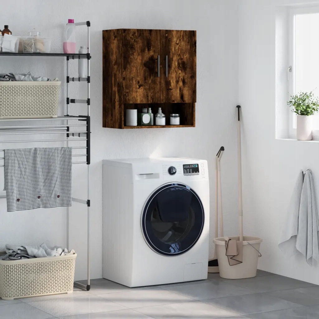vidaXL Nástěnná skříňka kouřový dub 60 x 31 x 70 cm kompozitní dřevo