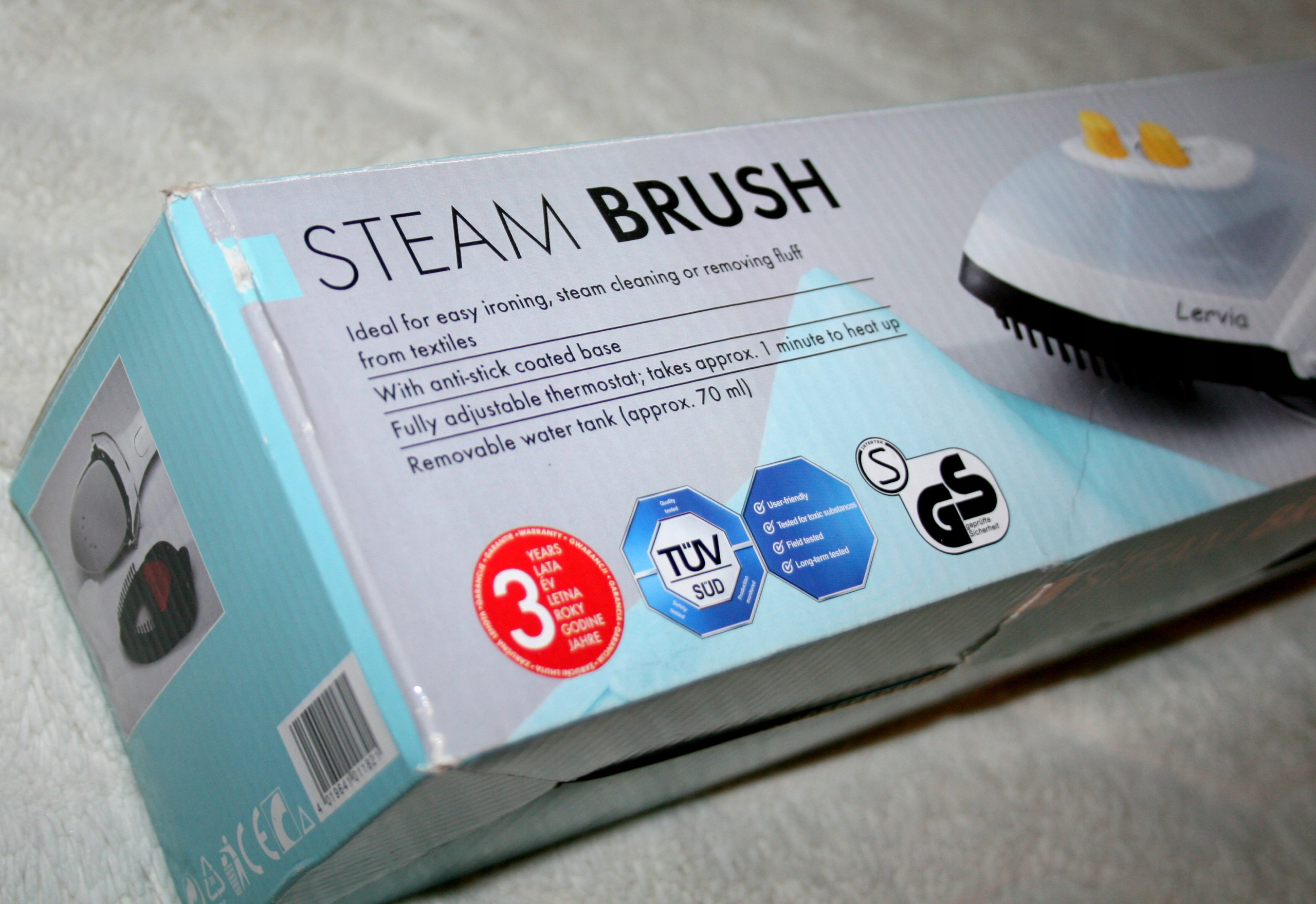 SZCZOTKA PAROWA STEAM BRUSH LERVIA Pojemność zbiornika na wodę 70 ml